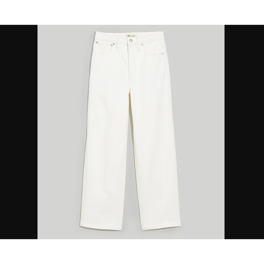 Madewell Womens Tall T28 Perfect Vintage Wide Leg Crop Jeans High Waist Fitted - Picture 3 of 9
